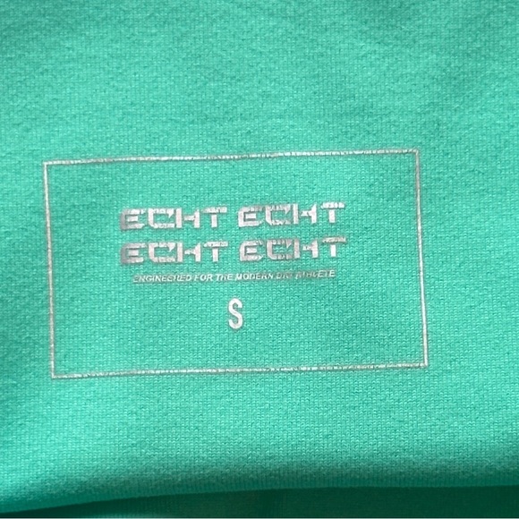 ECHT Force Scrunch Ruched Seam Bike Shorts in Aqua Green Women’s Small - Picture 4 of 4